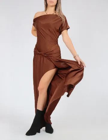 Rochie lunga SHEIN, maro Maro