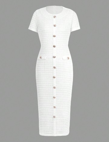 Rochie lunga SHEIN, alb