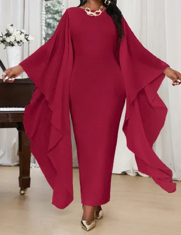 Rochie lunga SHEIN CURVE, visiniu Rosu
