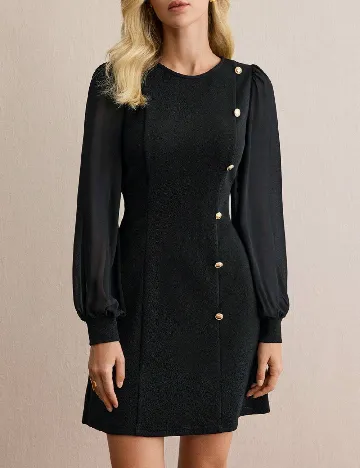 Rochie scurta SHEIN, negru Negru