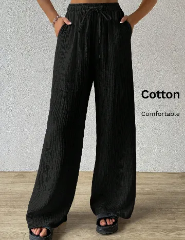 Pantaloni SHEIN, negru Negru