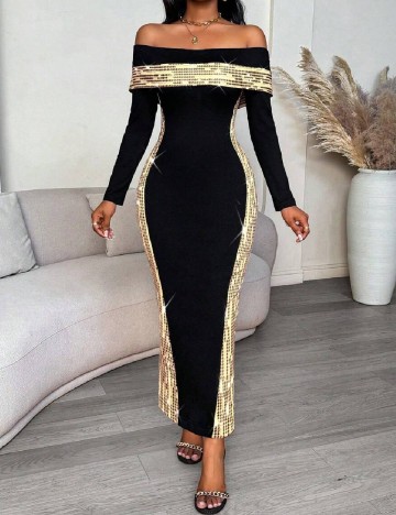 Rochie lunga SHEIN, negru