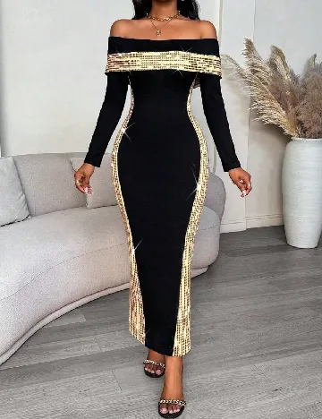 Rochie lunga SHEIN, negru Negru