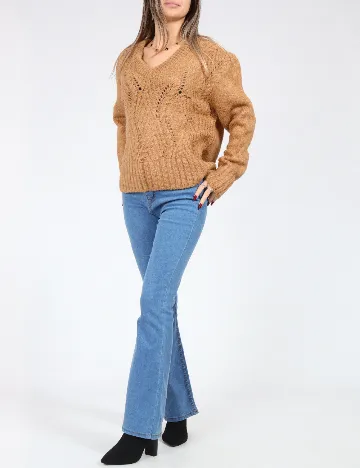 Pulover Oversize SHEIN, maro Maro