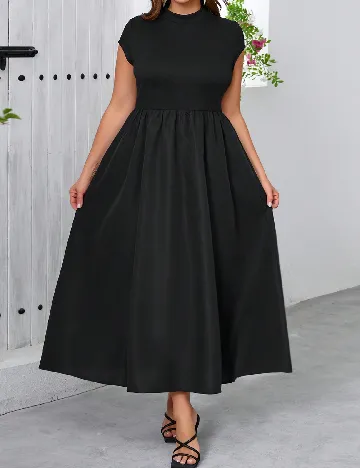 Rochie lunga SHEIN CURVE, negru Negru