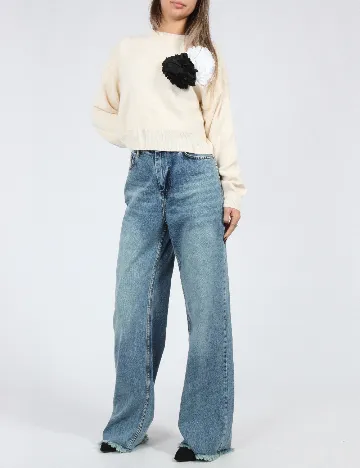 Bluza SHEIN, ecru Alb