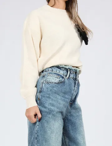 Bluza SHEIN, ecru Alb