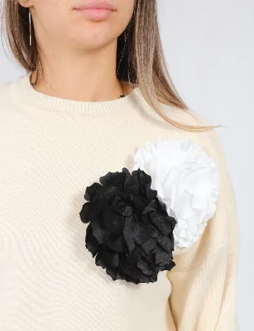 Bluza SHEIN, ecru Alb