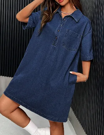 Rochie scurta SHEIN, bleumarin Albastru