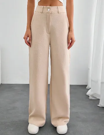Pantaloni SHEIN, crem Crem
