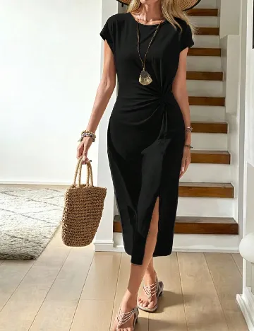 Rochie medie SHEIN, negru Negru