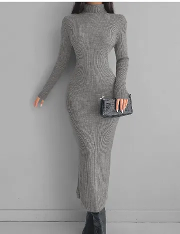 Rochie lunga SHEIN, gri Gri