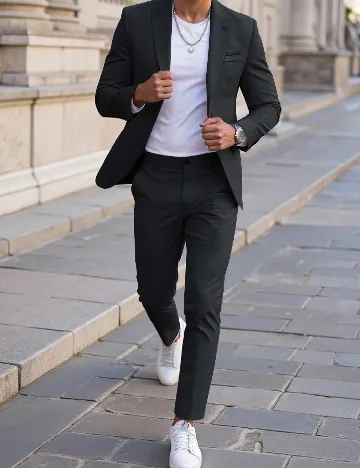 Costum SHEIN, negru Negru