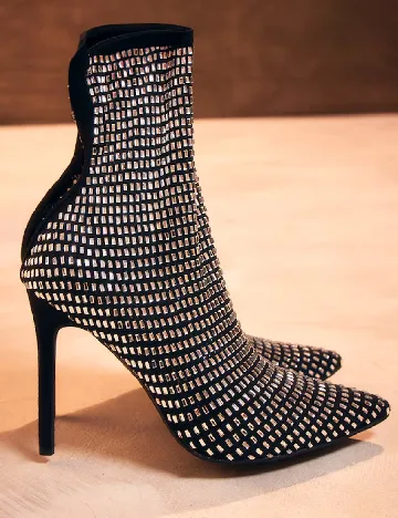 Botine PrettyLittleThing, negru Negru