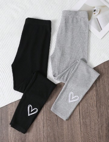 Set pantaloni 2 bucati SHEIN, negru/gri