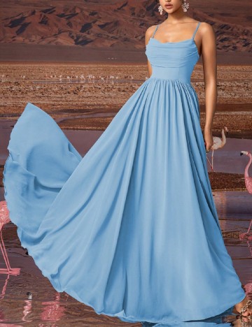 Rochie lunga SHEIN, bleu