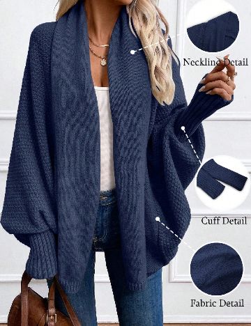 Cardigan SHEIN, bleumarin