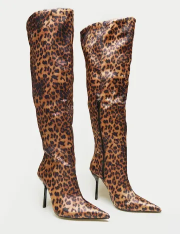 Cizme PrettyLittleThing, animal print Animal print