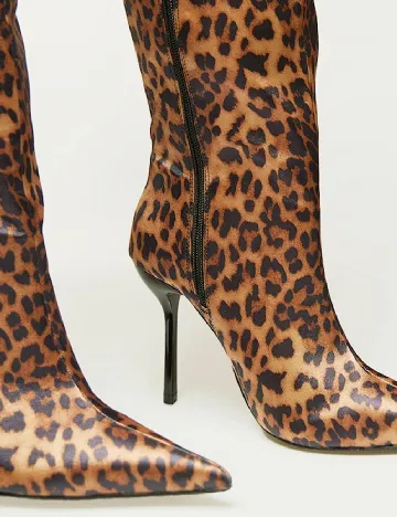 Cizme PrettyLittleThing, animal print Animal print