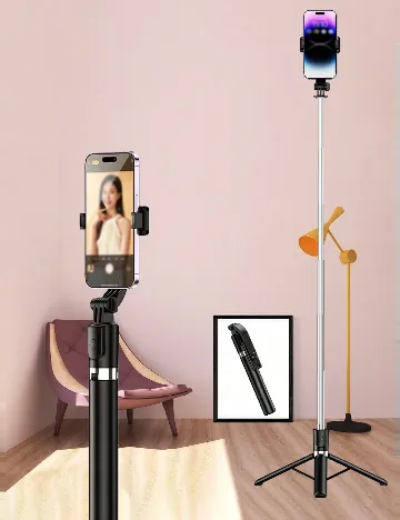 Selfie stick SHEIN, negru Negru