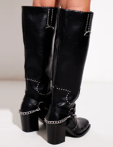 Cizme PrettyLittleThing, negru Negru