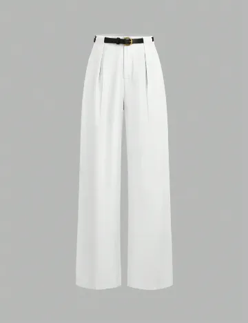 Pantaloni SHEIN, alb Alb