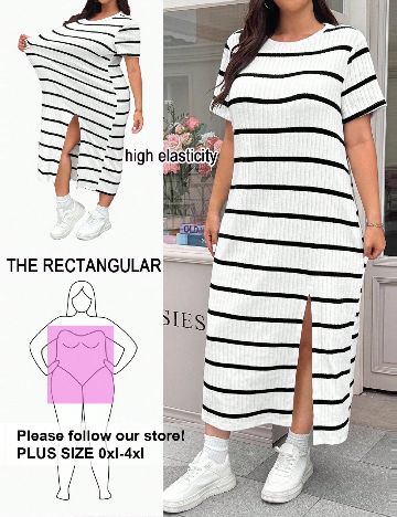 Rochie lunga SHEIN CURVE, alb