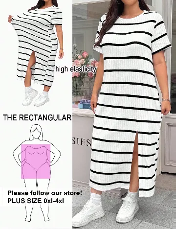 Rochie lunga SHEIN CURVE, alb Alb