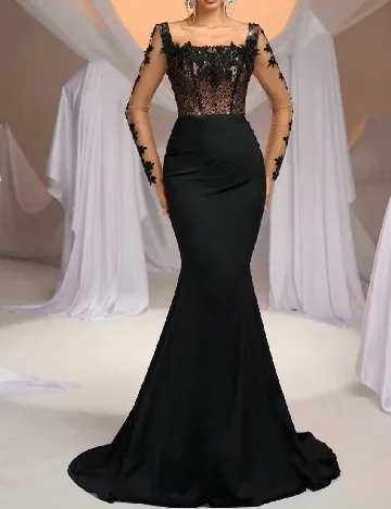 Rochie lunga SHEIN, negru Negru