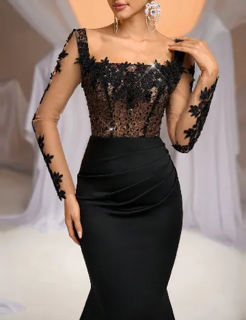 Rochie lunga SHEIN, negru Negru