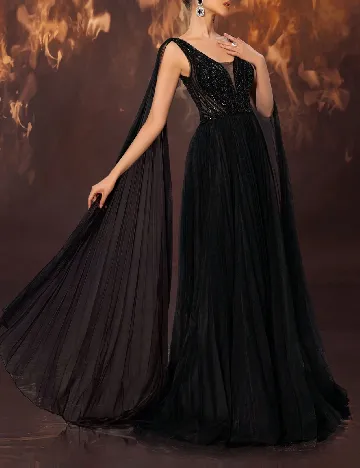 Rochie lunga Giffniseti, negru Negru