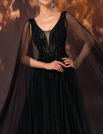 Rochie lunga Giffniseti, negru