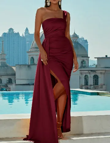 Rochie lunga Miss ord, visiniu Rosu