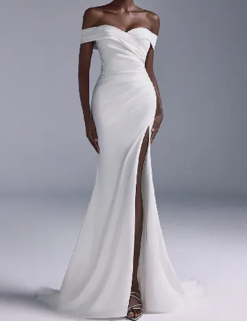 Rochie lunga SHEIN, alb Alb