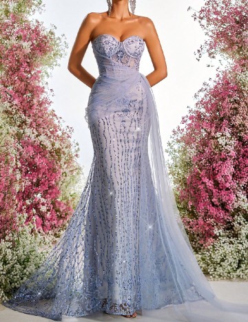 Rochie lunga SHEIN, albastru