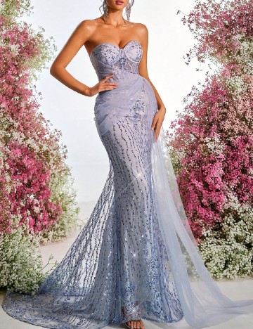 Rochie lunga SHEIN, albastru