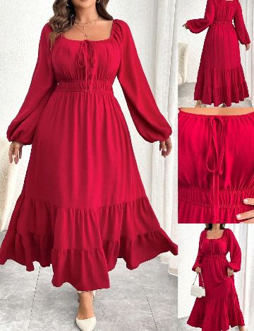 Rochie lunga SHEIN CURVE, rosu