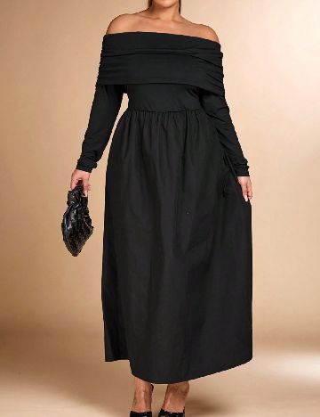 Rochie lunga SHEIN CURVE, negru