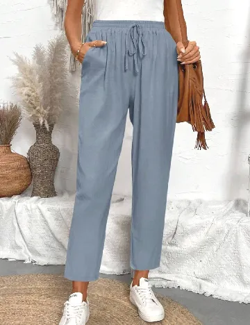Pantaloni SHEIN, albastru Albastru