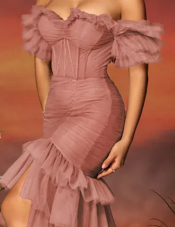 Rochie lunga SHEIN, roz pudra Roz