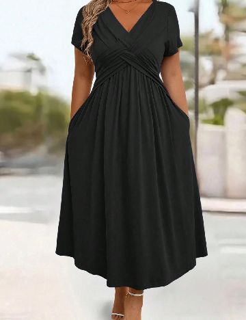 Rochie medie SHEIN CURVE, negru