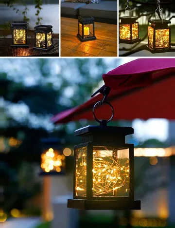 Lampa solara SHEIN, negru Negru