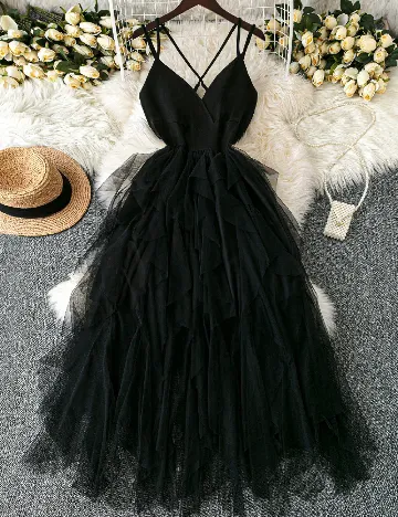 Rochie lunga SHEIN CURVE, negru Negru
