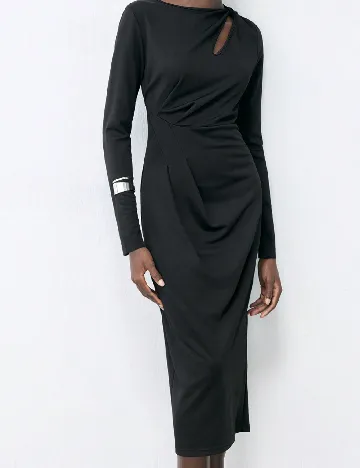 Rochie medie SHEIN, negru Negru