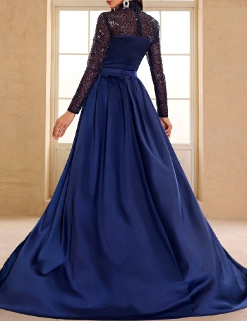 Rochie lunga Giffniseti, bleumarin