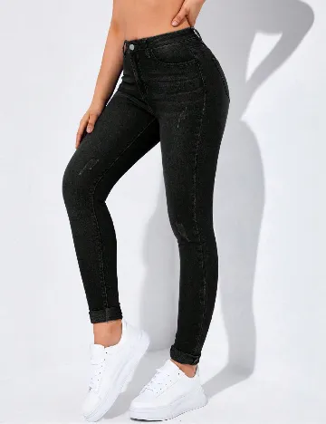 Blugi SHEIN, negru Negru