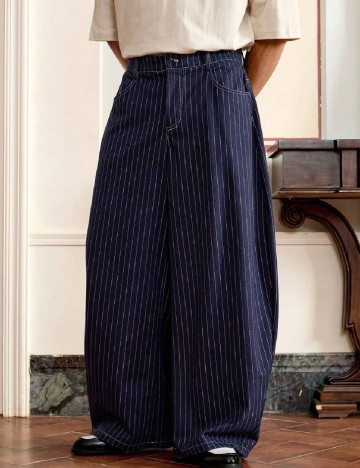 Pantaloni SHEIN, bleumarin