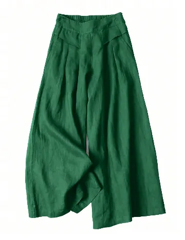 Pantaloni SHEIN CURVE, verde Verde