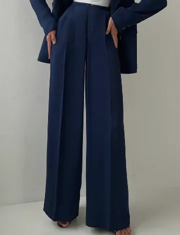 Pantaloni SHEIN, bleumarin Albastru