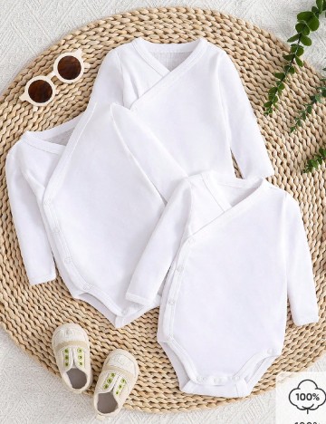 Set body 3 bucati Shein Kids, alb